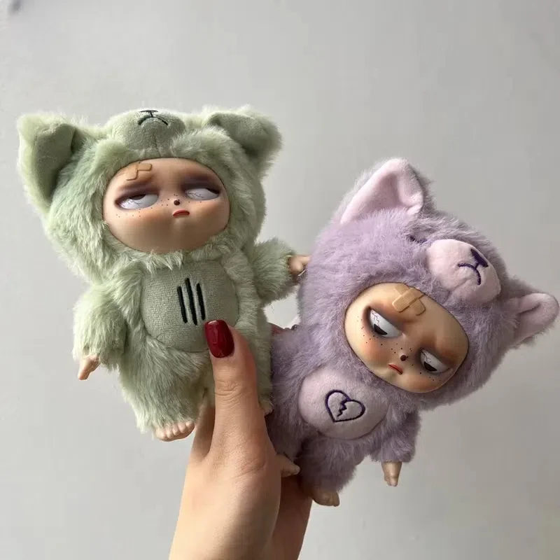 نعسان Grumpipi سلسلة الفينيل الوجه دمية صندوق أعمى معكرون قلادة ملونة حقيبة العصرية جمع لعبة مجسمة هدية لهواة جمع الألعاب