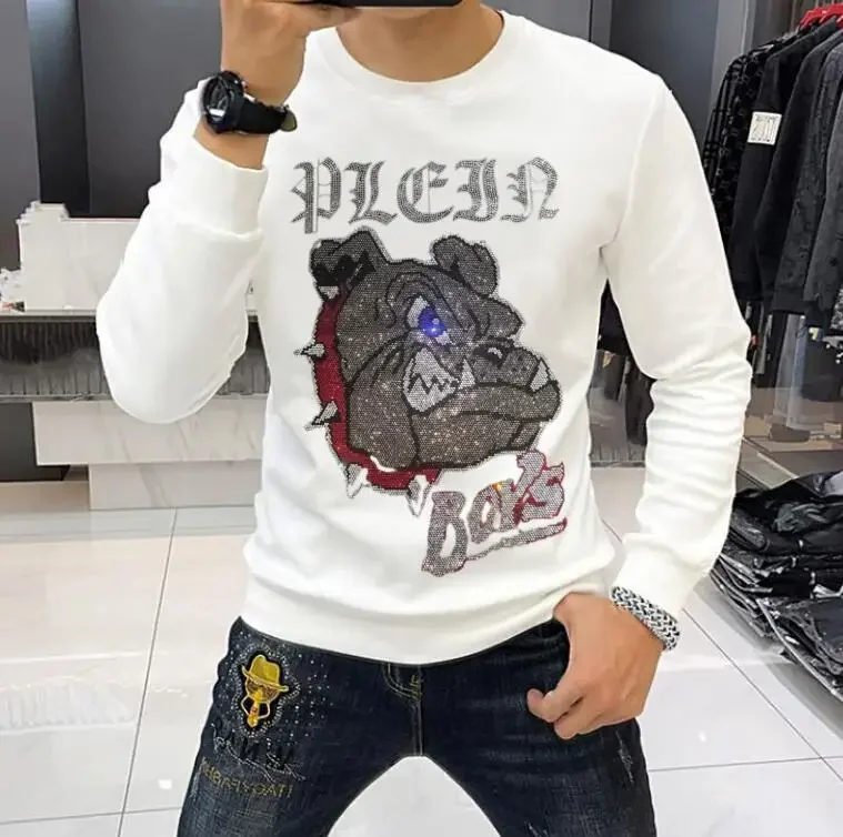 

Diamonds Men Anime Graphic Sweatshirts Casual Streetwear long sleeve Hot drill hoodies Men's Clothing