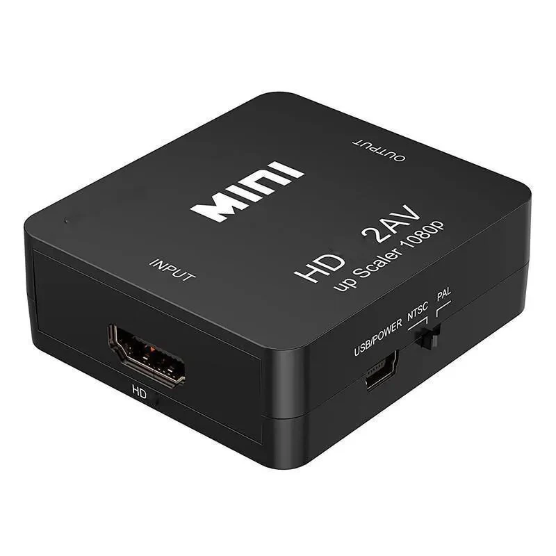 HDMI-متوافق مع محول AV RCA ، RCA ، AV ، CVSB ، LR فيديو ، قشارة مركبة ، محول للكمبيوتر ، HDTV ، جهاز عرض