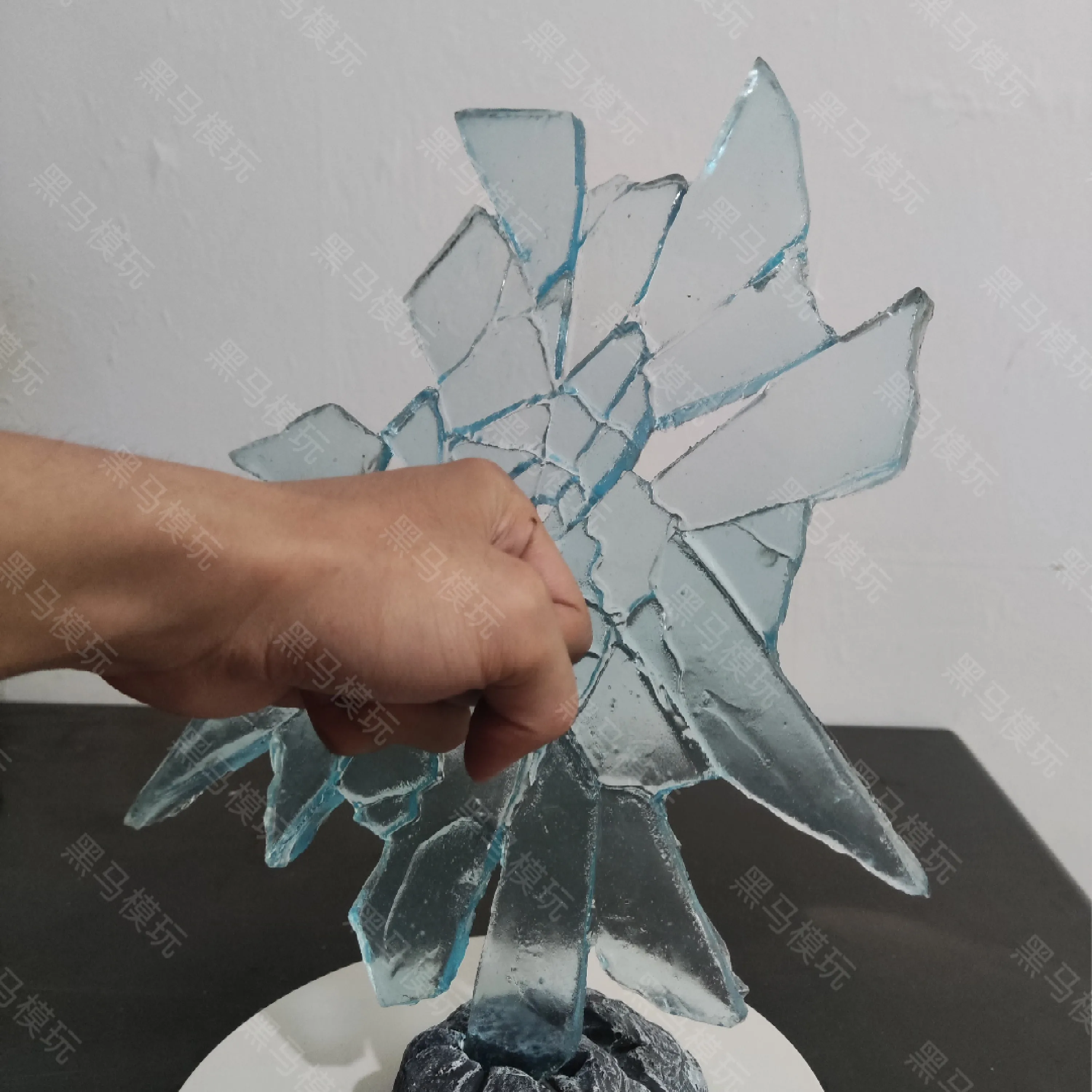 Efectos especiales de fruta de choque LX barba negra ONE PIECE DXF barba blanca accesorios transparentes figura pop plataforma modelo