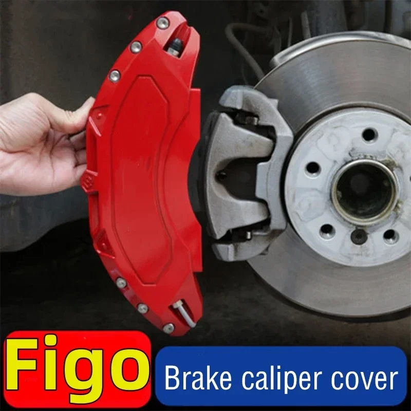 For Ford Figo Car Brake Caliper Cover Aluminum Metal Fit Aspire 2013 2014 2015 2016