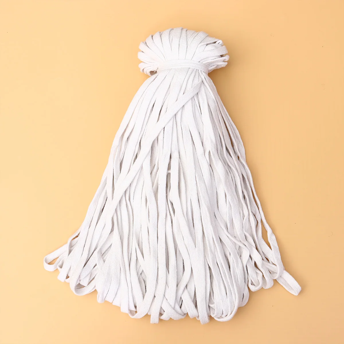 1 Roll 85M 10Mm Thick Braided Cotton Rope Multi-Functional Strong Hollow Rope For Costume Waist Shoelace Bag Strap Diy Crafts