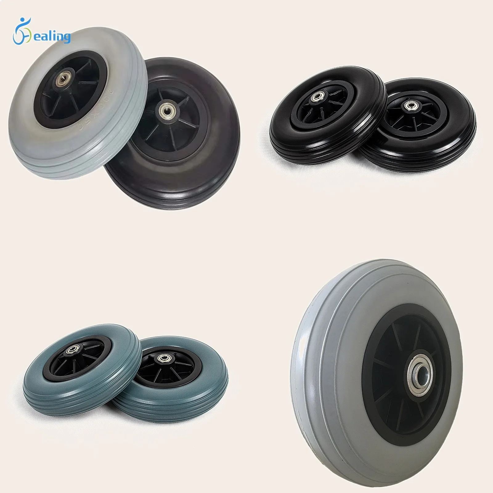 wheelchair-front-wheel-8-inch-200x50-solid-pu-tire-universal-caster-set-of-2