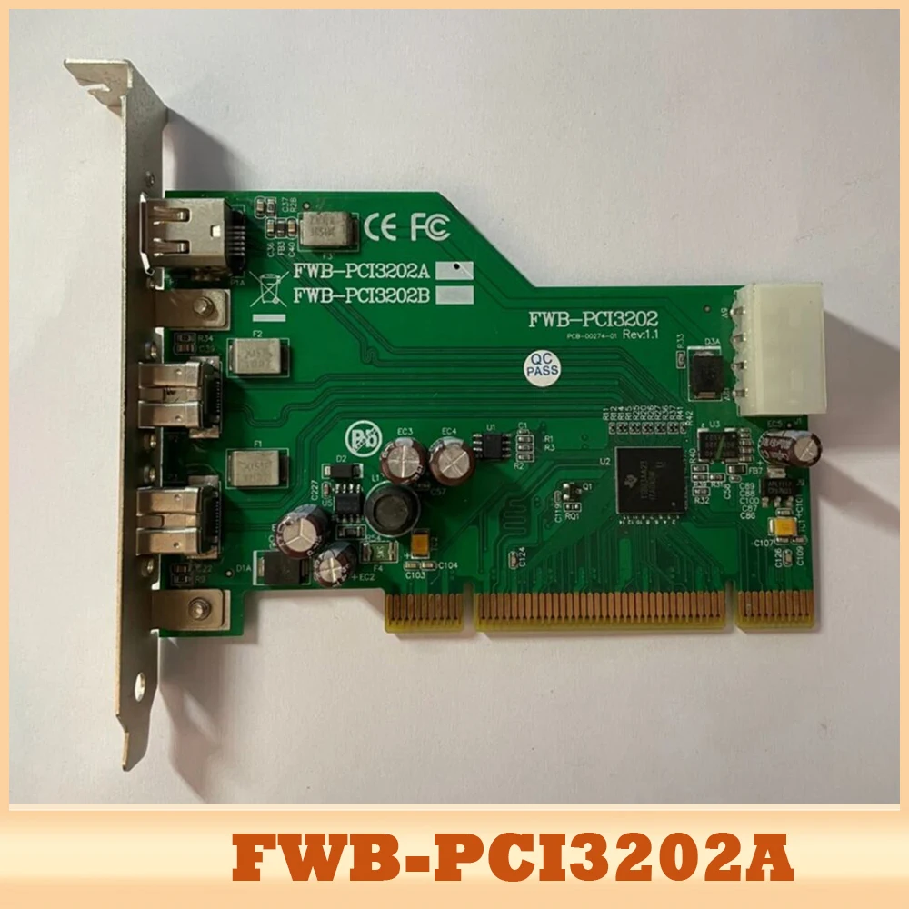 

For IOI FWB-PCI3202A Rev:1.1 Industrial Camera Acquisition Card 1394A/B Acquisition Card PCI3202A