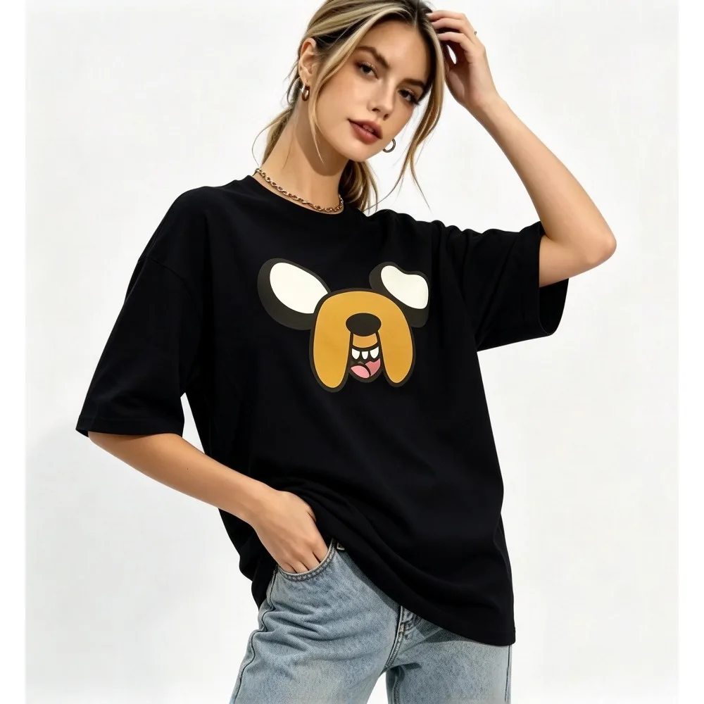 2026 New Explorer Treasure Jake Character Unisex T-shirt Round Neck Loose Short Sleeve Casual Streetwear Tee