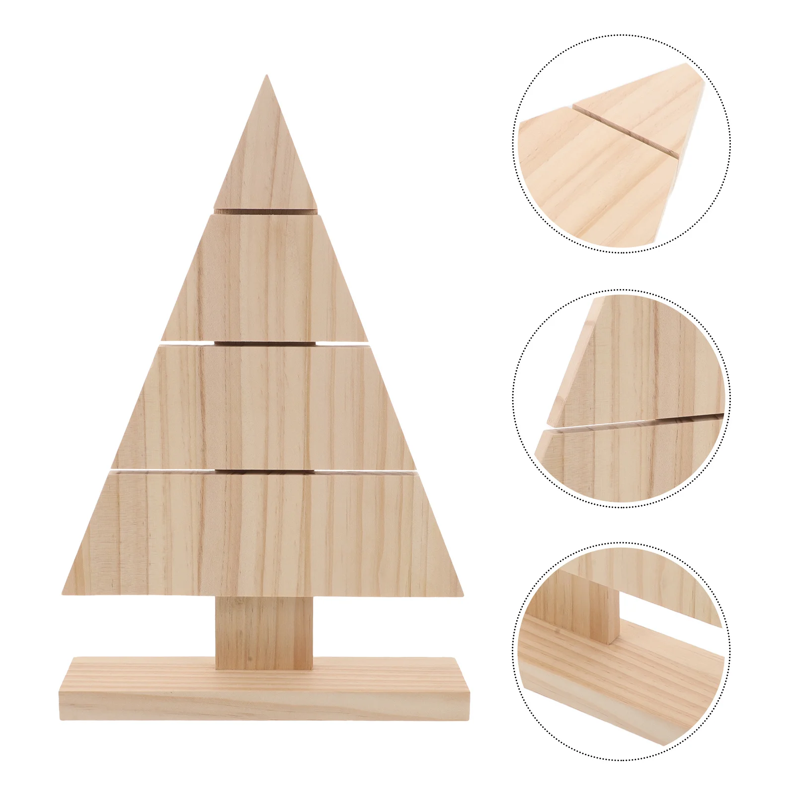 

Unfinished Wooden Christmas Tree Diy Craft Decor Rustic Tabletop Xmas Tree Cutout Blank Wood Sign For Holiday Home