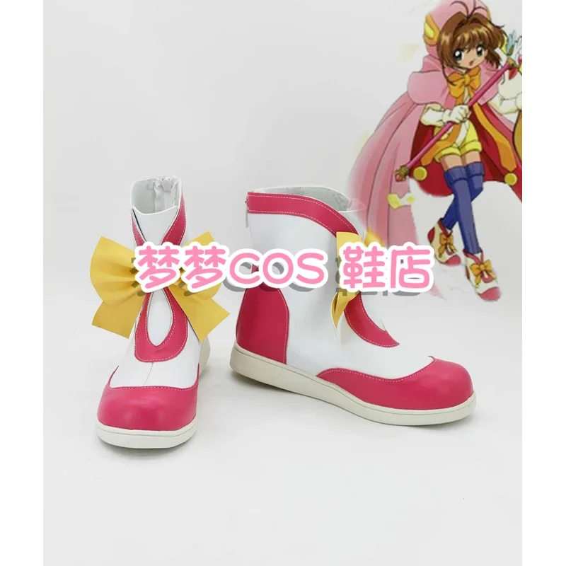 

Cardcaptor Sakura Kinomoto Sakura обувь для косплея для женщин и мужчин ТВ-версия Sakura cos game аниме ботинки для косплея
