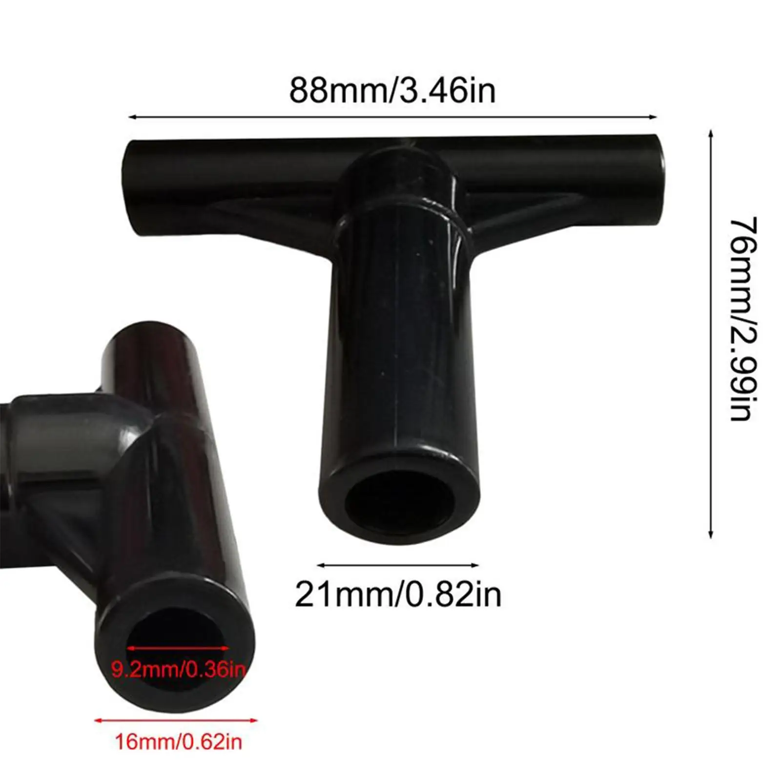 Trampoline Pole Cover Pipe Sleeve End Caps Set Black PP Material for Garden Park Jumping Bed Replacement