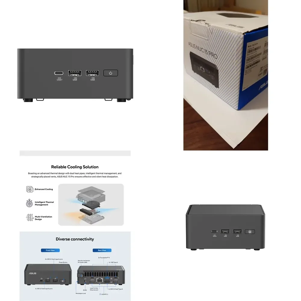 2025 Designed for US NUC 15 Pro NUC15CRH Ultra 7 255H Ultra 5 225H Up to 32GB Memory 1TB Solid State Drive Computer NUC Mini
