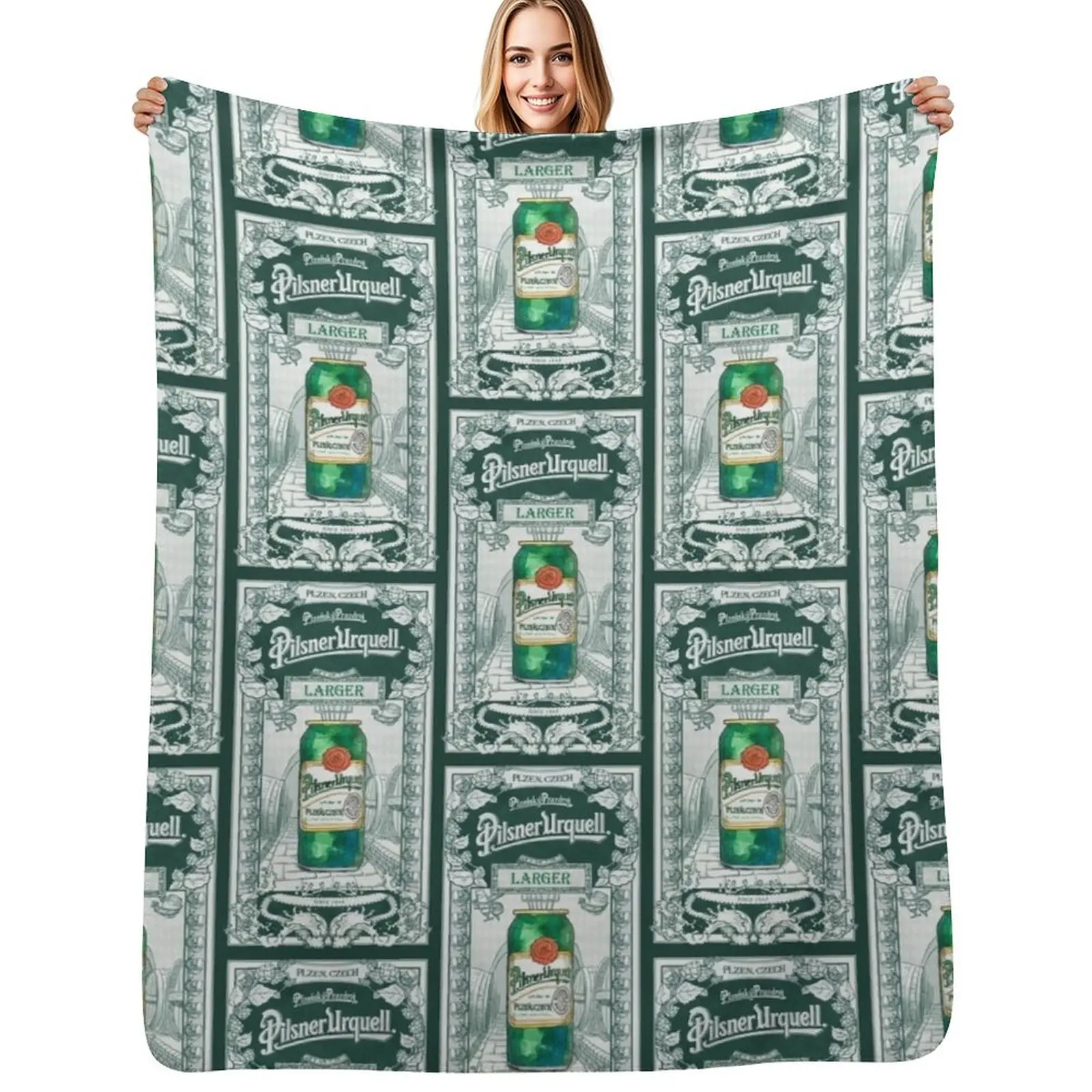 Pilsner urquell beerr pilsen Cobertor lavável à máquina, macio e quente