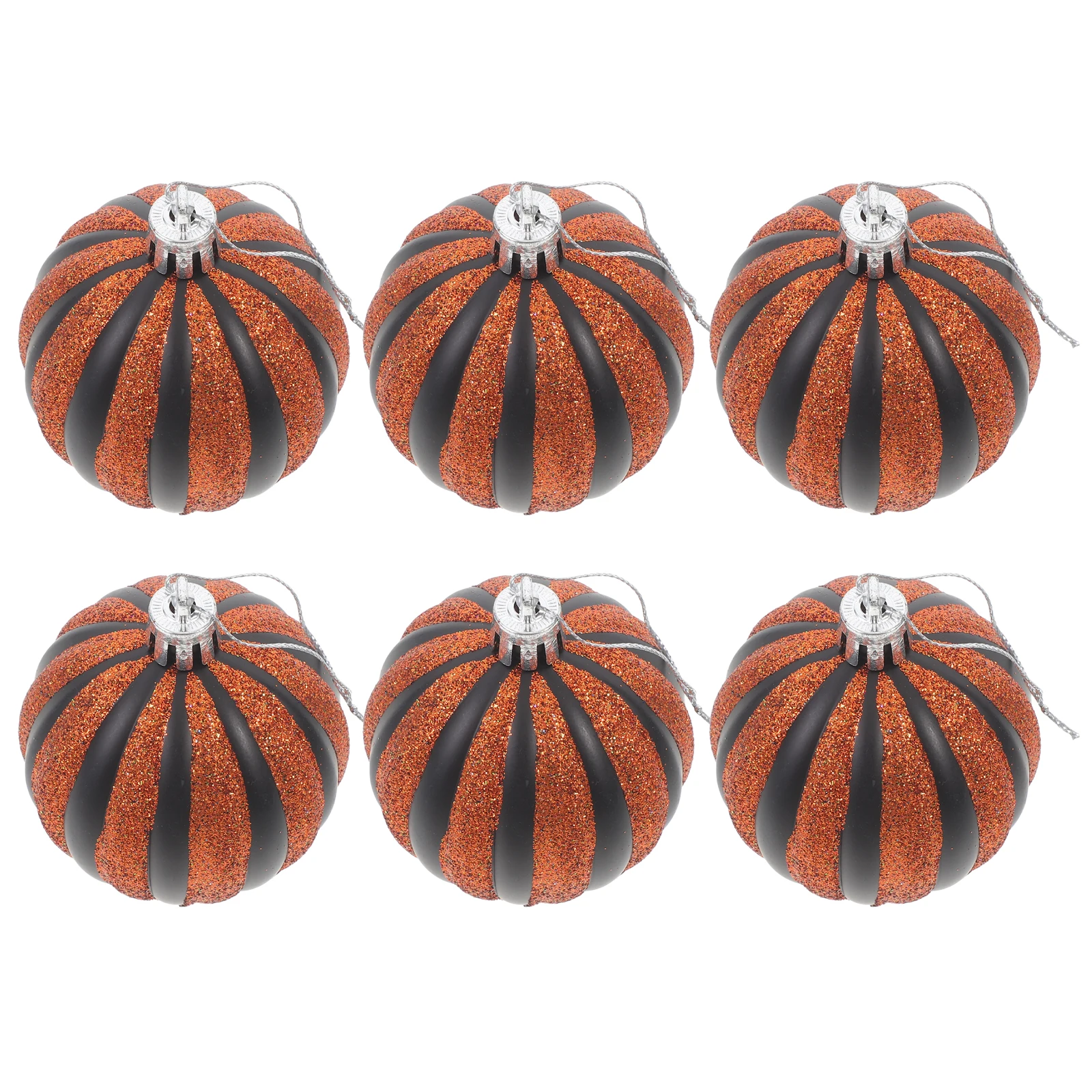 

6 Pcs Pumpkin Ball Hanging Decoration Painted Ornament Decorative Balls Pendants Plant