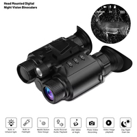 Z9158 New Arrival Night Vision Binoculars 600M Long Range 1080P Hunting with IR Tacticle Flashlight Head Mounted Video Camera