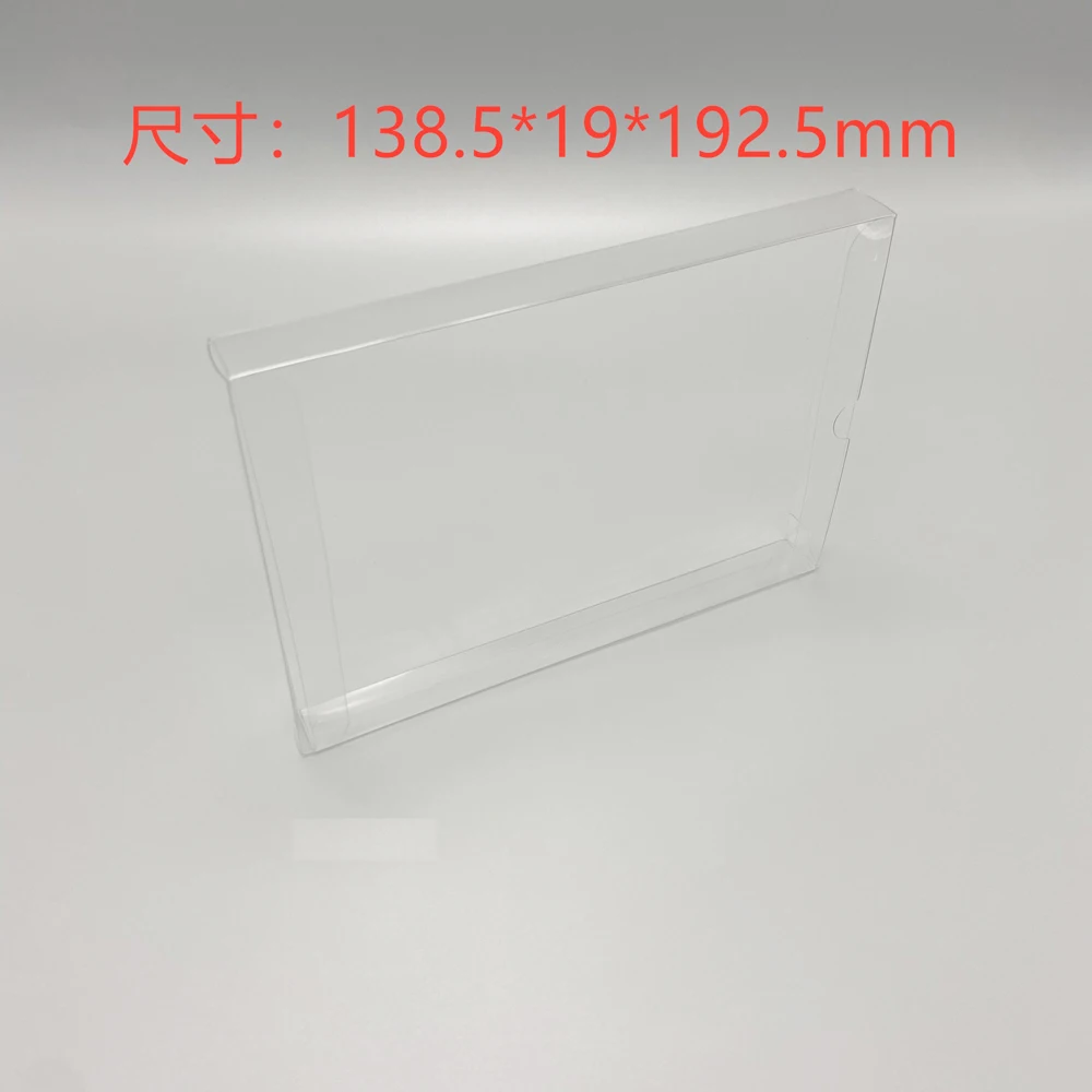 Clear transparent box  for  PS2   game card  collection display   storage 1CD PET  protective box