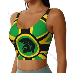 Women Sexy Sports Vest Flag Jamaica In UK Style Female Streetwear Sport Lingerie Tee Crop Top