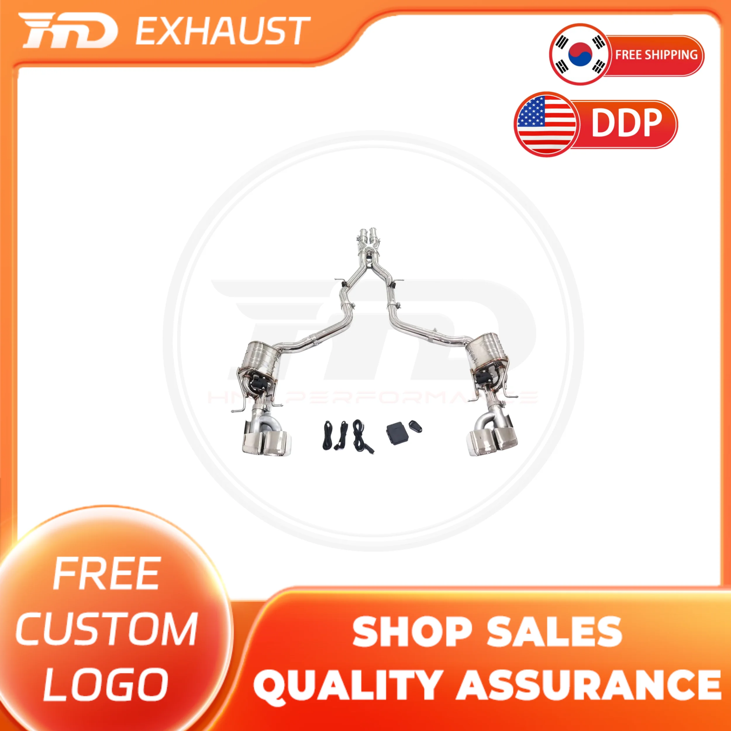 

HMD Stainless Steel Performance Exhaust System Catback Exhuast for Mercedes AMG CLS63 W219 6.2L With Muffler ﻿