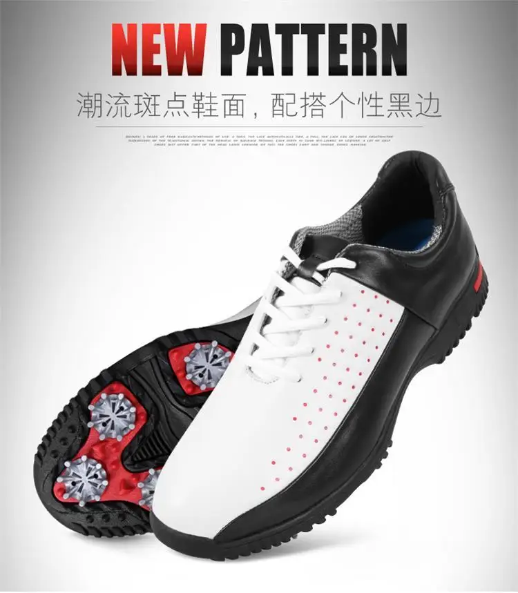 Zapatos de Golf para hombre, zapatos de Golf transpirables impermeables, zapatos de entrenamiento antideslizantes, zapatos deportivos con punta, zapatillas de deporte de alta calidad