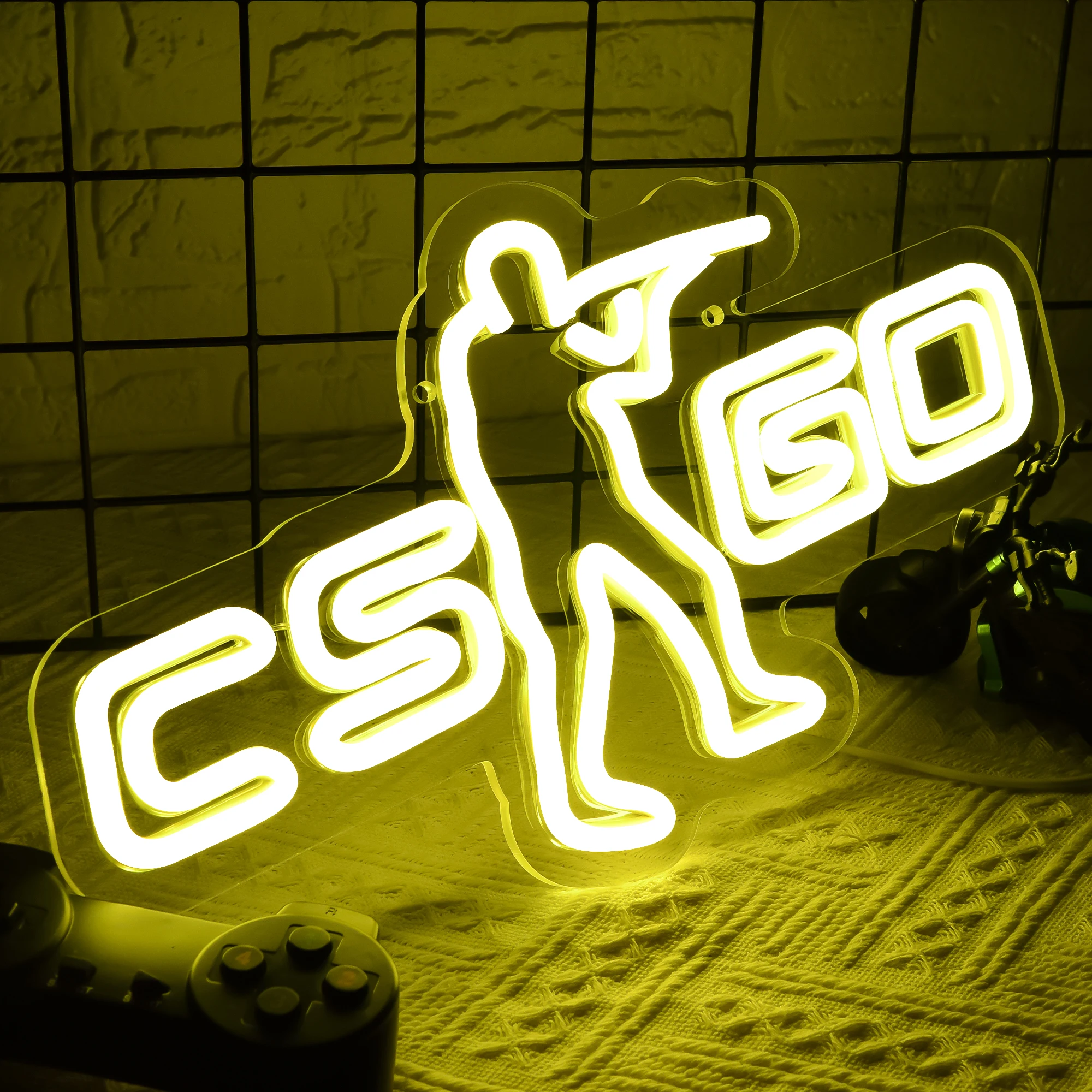 ป้ายไฟนีออนเกมมิ่ง ตกแต่งห้องเกม งานศิลปะแสงไฟสำหรับห้องเกม ห้องเล่นเกม บาร์ ปาร์ตี้ ป้ายเกมสำหรับผู้ชาย วัยรุ่น และเกมเมอร์