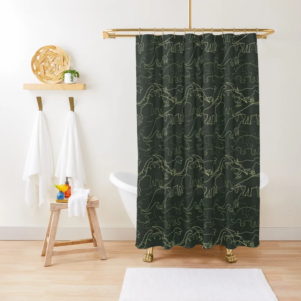 

Green Dinosaurs 2 Shower Curtain Shower Bath For Bathrooms Shower For Bathroom Set Curtain