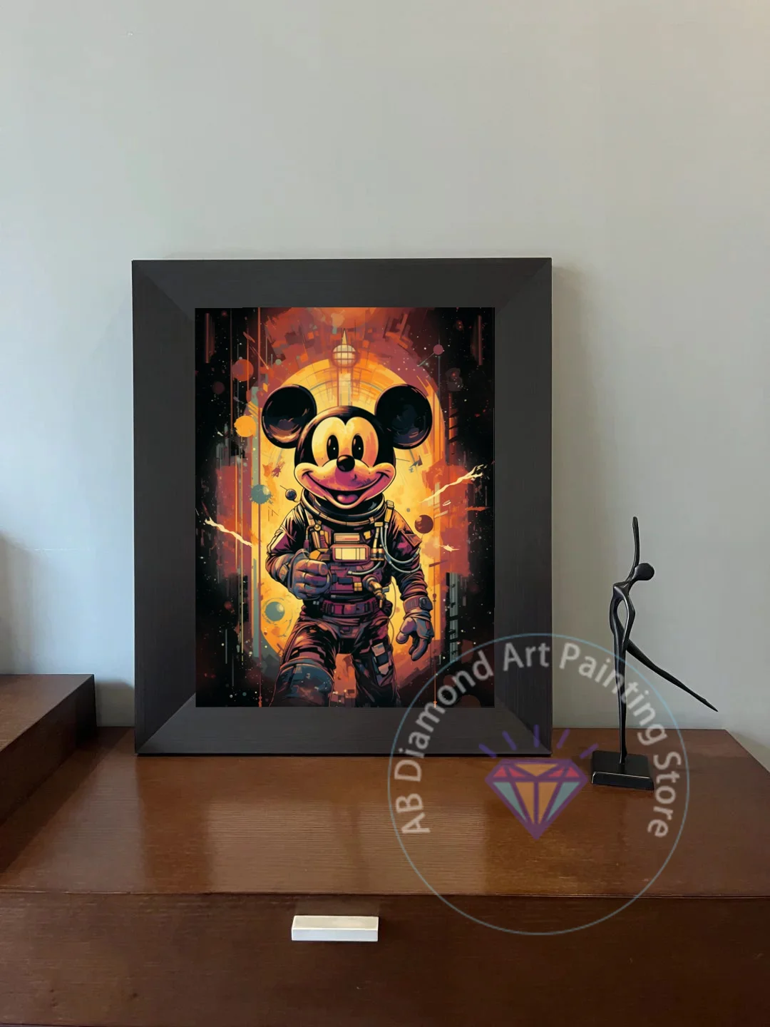 Disney Mickey Mouse Space Trip AB Diamond Painting Kit Embroidery Color Oil Painting Hand Mosaic 5D Art Deco gift for children