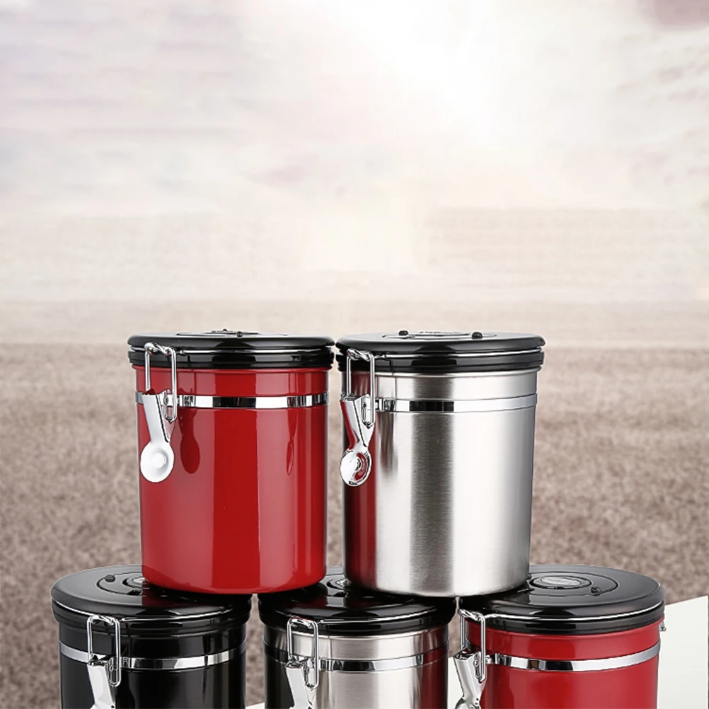 

Stainless Steel Tea Container Sealed Cans Coffee Beans Tank Food Storage Bottle Home Kitchen Tool Dry Storage Solution