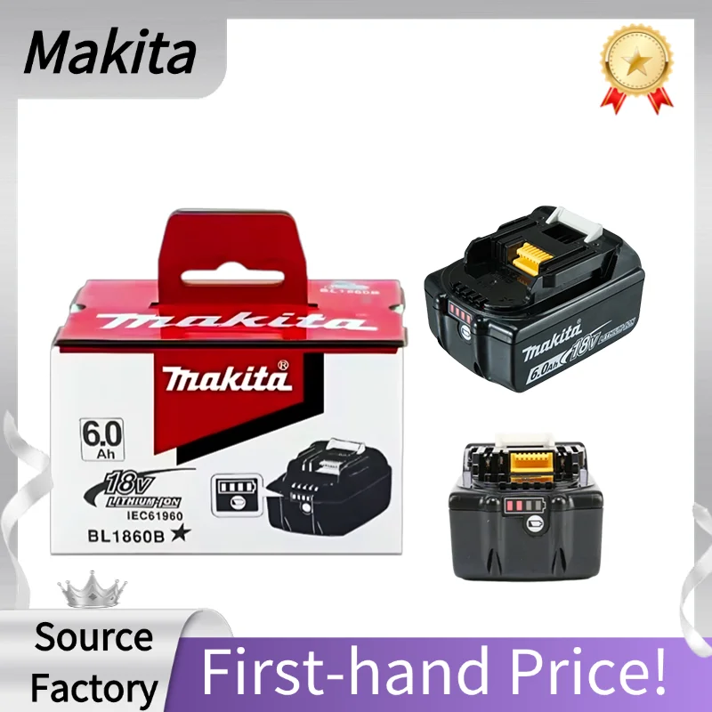 

️Makita 18v Battery, with Premium Lithium-Ion Cells and Multi-Protection System, Durable Battery for Makita 18V LXT Series.