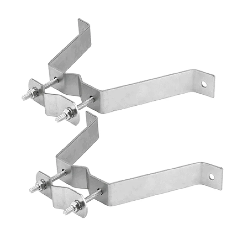 

A15Q-Heavy-Duty Double Wall Mount For TV Antenna Mast With Brackets & Lag Bolts