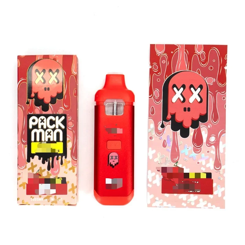 5p Pack Man Vape Pen Pods 2ml 380mAh Akumulator Funkcja wstępna Pusta kapsułka do grubego oleju z opakowaniem bokserskim Ecig