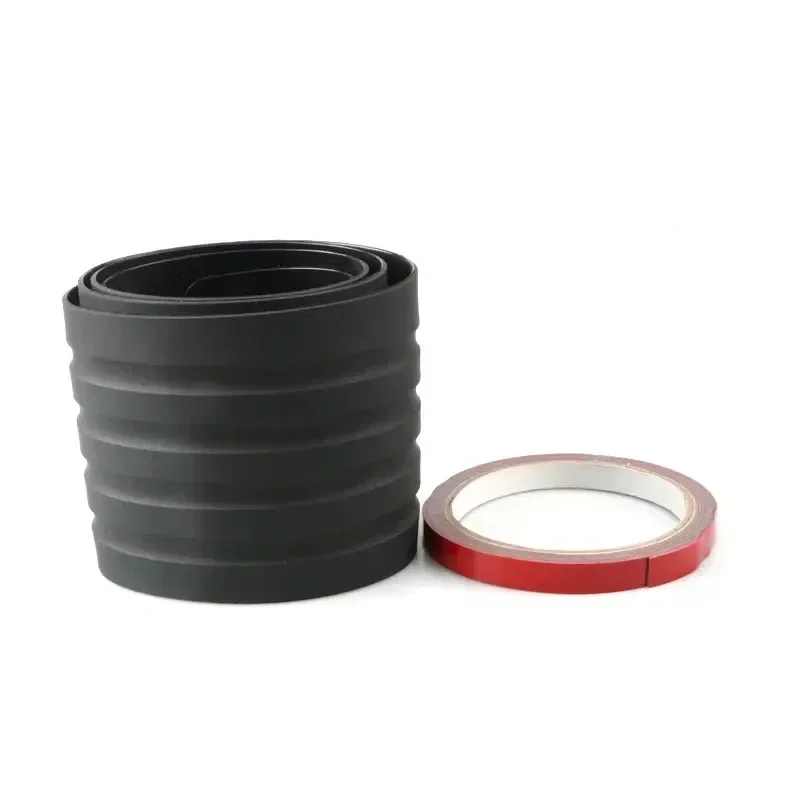 Anti-Scratch Protection Sticker Strip Car Trunk Rear Paint Protector Guard Plate Rubber Car Rear Bumper Trim Black Accessories