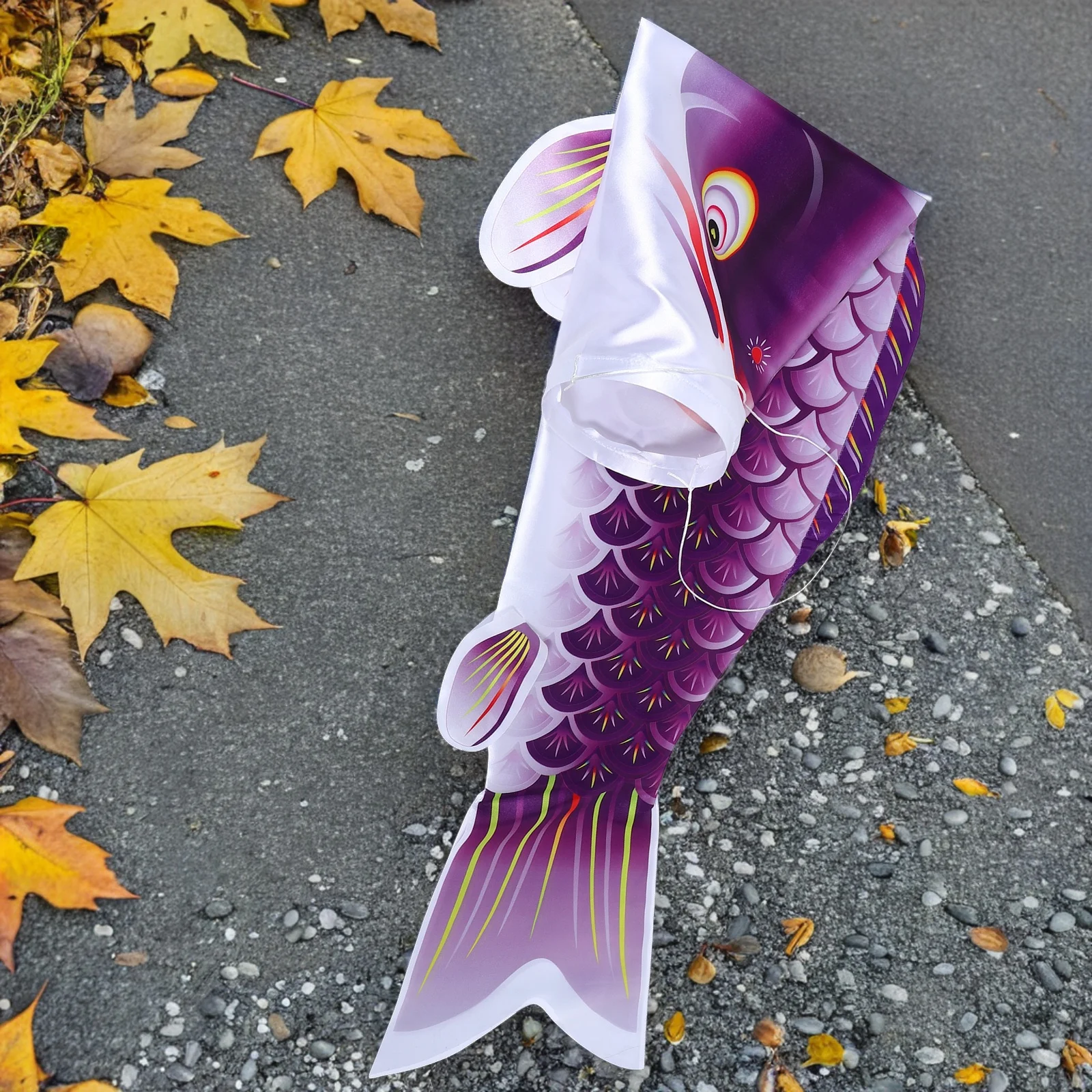

Handcrafted Japanese Carp Windsock Faderesistant Lightweight Outdoor Garden Patio Decor Fish Windsock