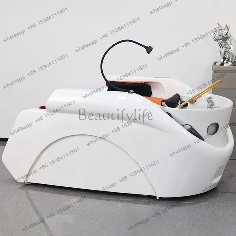 LSSmart Electric Shampoo Chairs Barber Shop Hair Salon Stylist Fumigation Shampoo Chairs Comfort Salon Furniture Silla Spa FYSB
