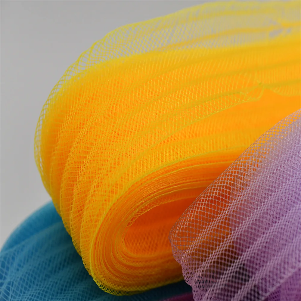 25/50/100/200yard Fray Resistant Stiff Horsehair Crinoline Mesh Braid Polyester Ribbon For Wedding Dress Skirt Hem Fascinator Mi view 4