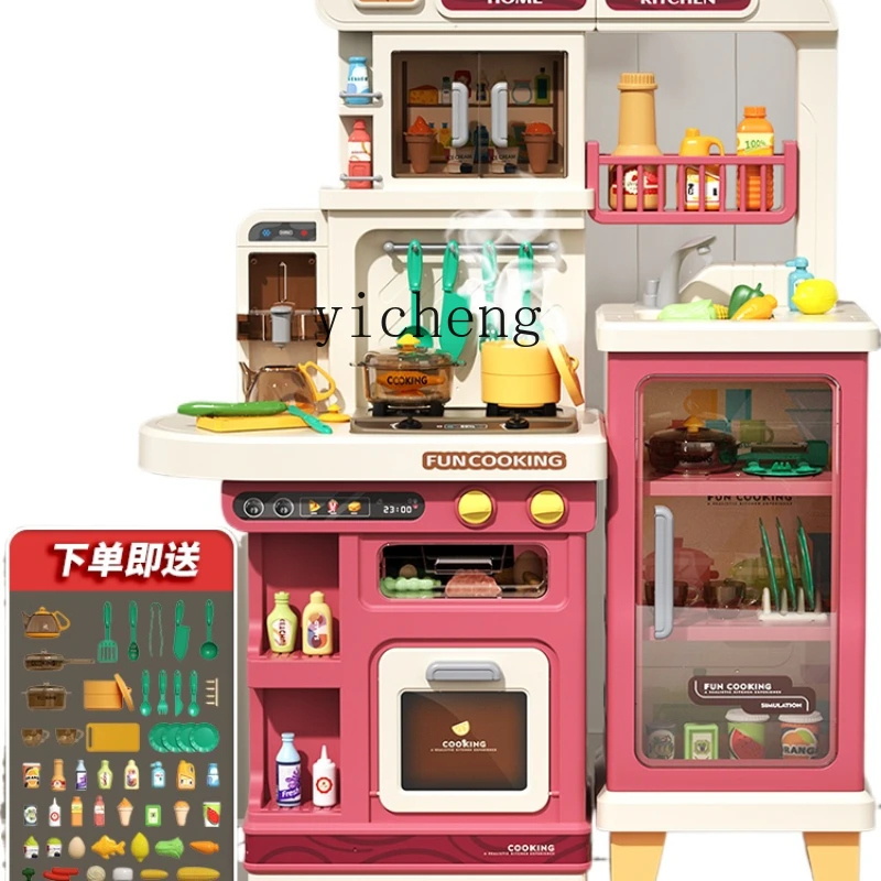 Maison de jeu XL pour enfants, jouets de cuisine pour garçons et filles, simulation de cuisine pour bébé