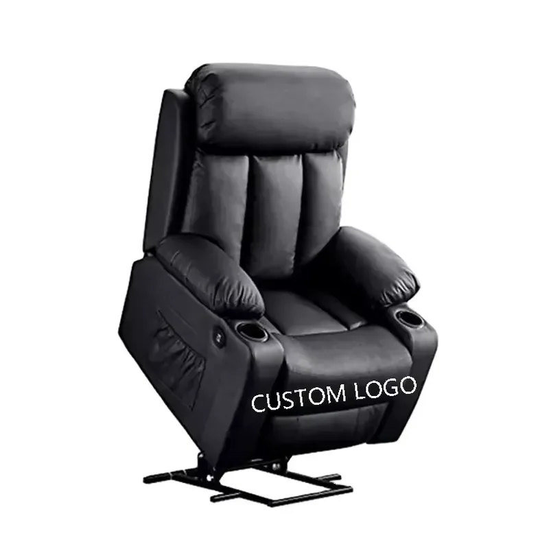 Electric Recliner Sofa Chair Vintage Synthetic Leather Single Seat Living Room Furniture Hot Sale