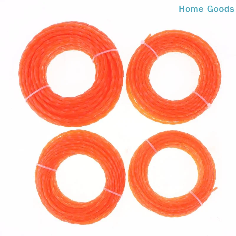 preferred1 PCS 15m*2.4mm/2.7mm/3mm/4mm Grass Trimmer Line Nylon Spiral Brush Cutter Rope Lawn Mower Head Accessoryproduct