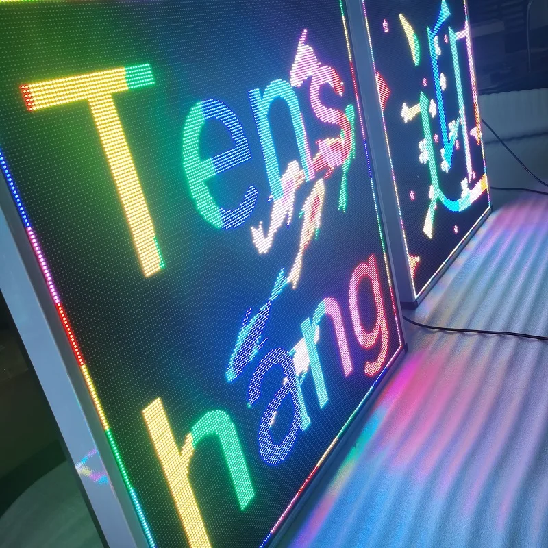 Custom Logo Exit Scrolling Message Neon Digital Display Board Wifi High Resolution Advertising Electronic Illuminated Led Sign