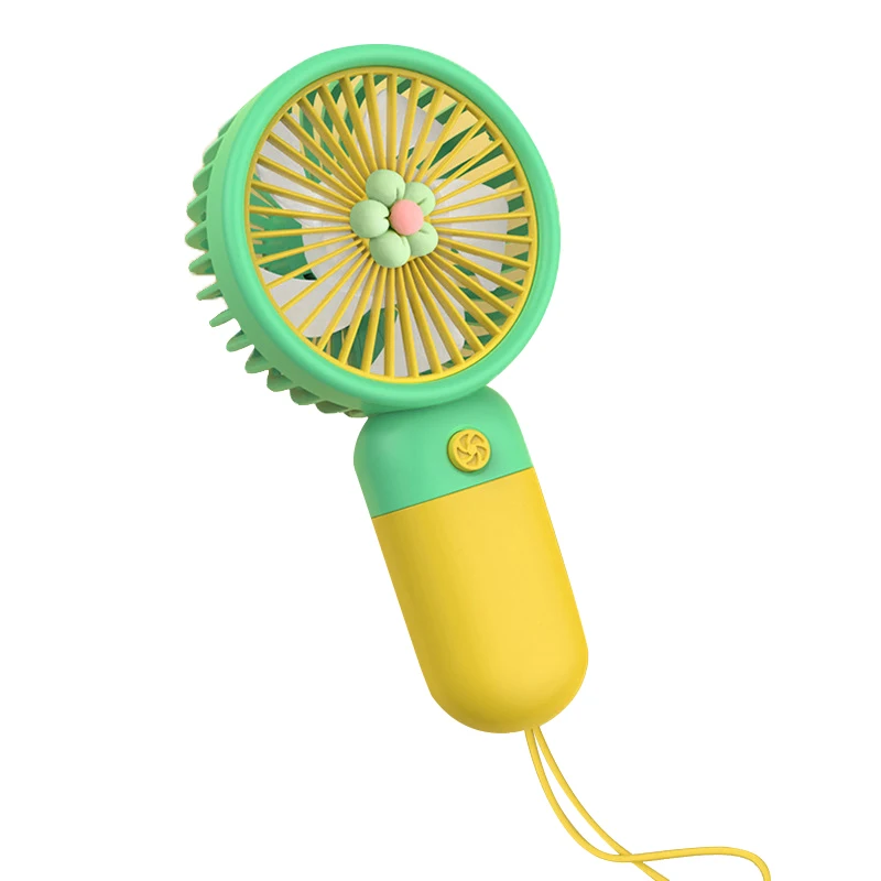 Mini Portable Handheld Mobile Phone Holder, Small Fan, USB Charging, One-button Start, Desktop, Office, Travel, Pocket Fan