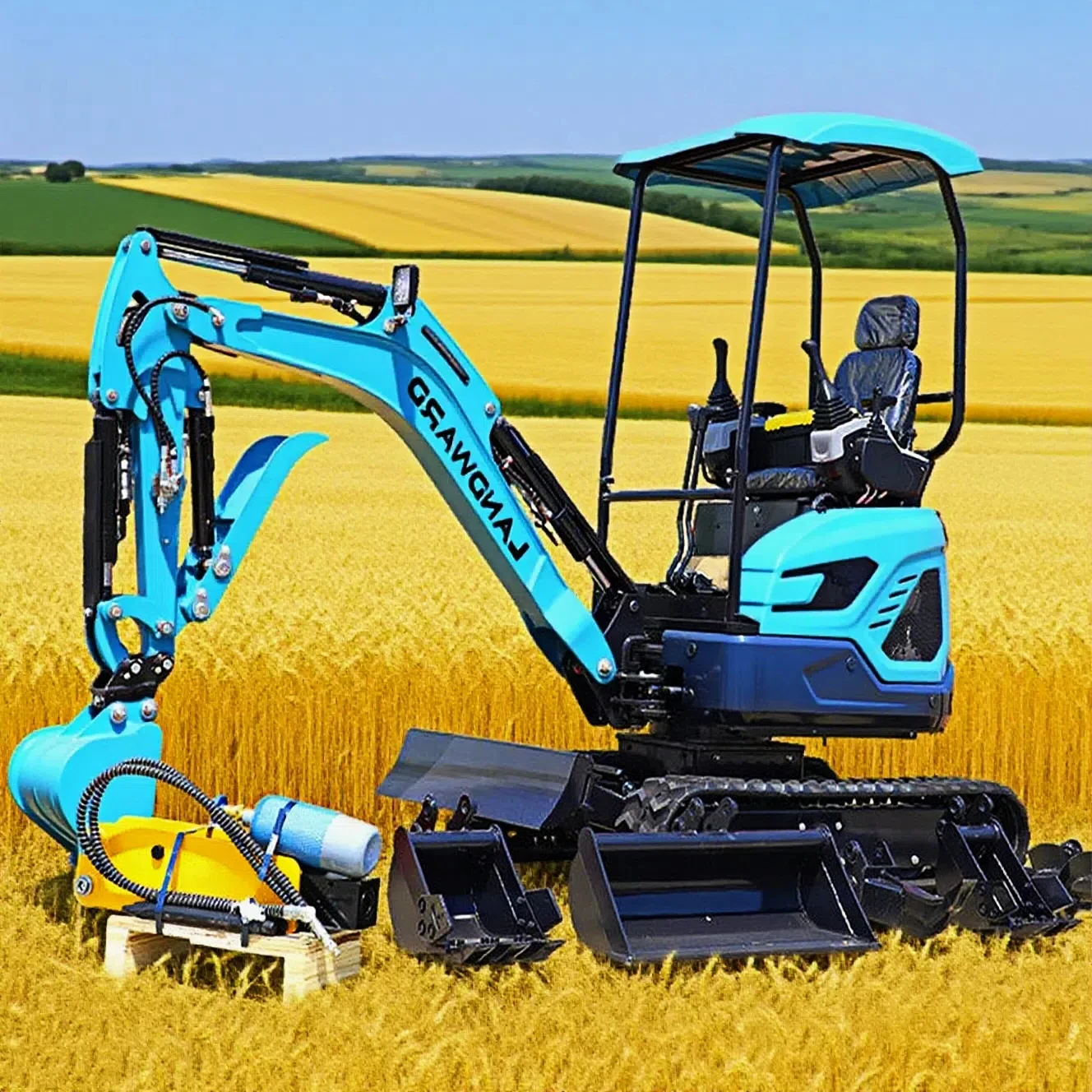 

Factory Mini Excavators 1.8 Ton Diesel Engine Compact Digger Mini Escavatora Multifunctional Portable Customized Mini Excavator