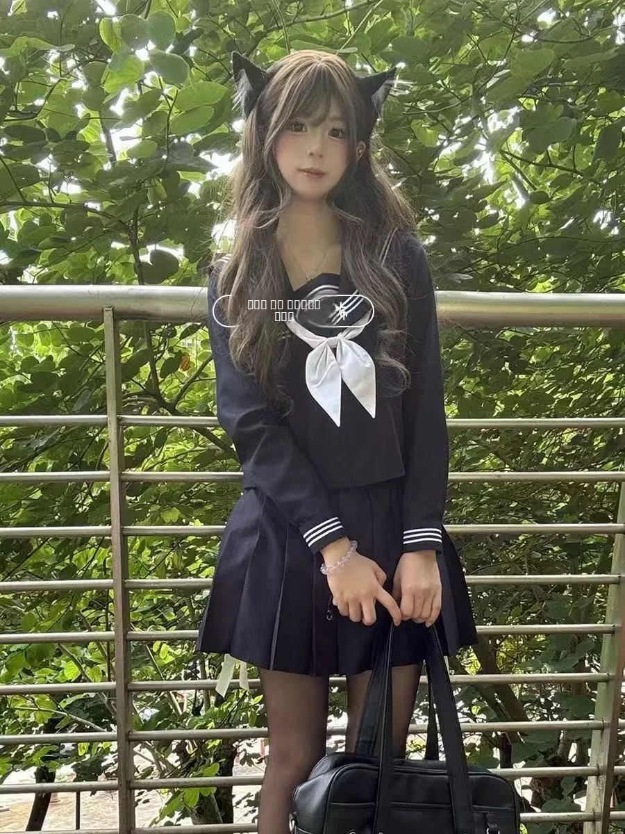 

Аутентичный оригинальный базовый JK orm Long Sve Academy ort комплект с юбкой, костюм моряка, школьный наряд, японский Sle