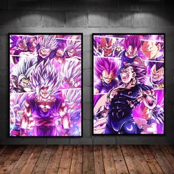 Dragon Ball Posters Super Saiyan Kakarot VegetaIII anime poster for wall Picture Goku Hanging Painting Gohan Wallpaper Broli