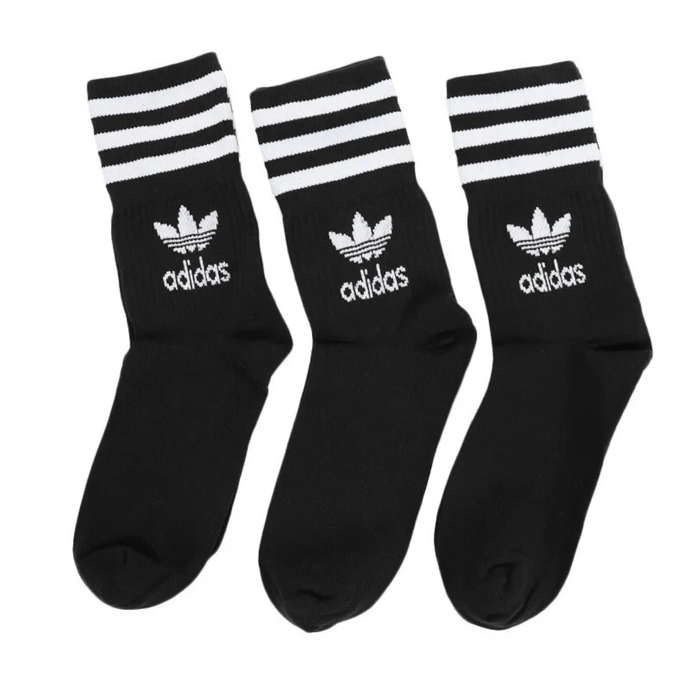 

Adidas Originals Trefoil Casual Socks, Unisex, Non-Slip, Durable, Breathable, Stylish, and Comfortable Long Socks, 3-Pack GD3576