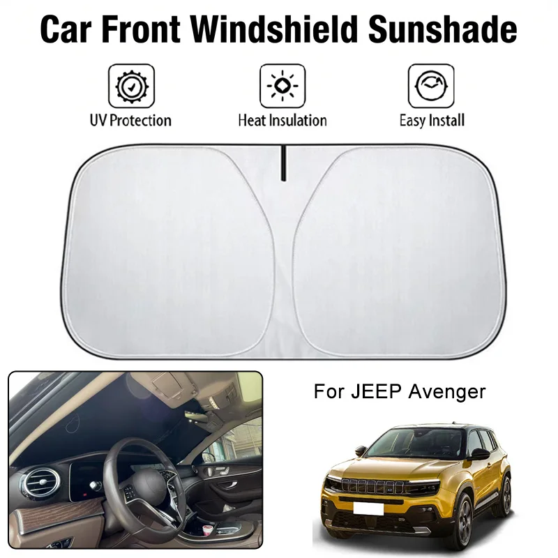 

Car Front Windshield Sunshade Cover For JEEP Avenger UV Block Heat Insulation Auto Interior Sun Protection Accessory