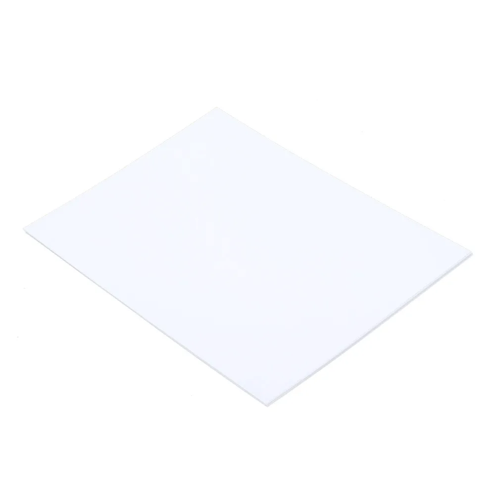10pcs White Shrink Sheet Hand Painted Semi Transparent Heat Shrinkable Film Both Sides Printable