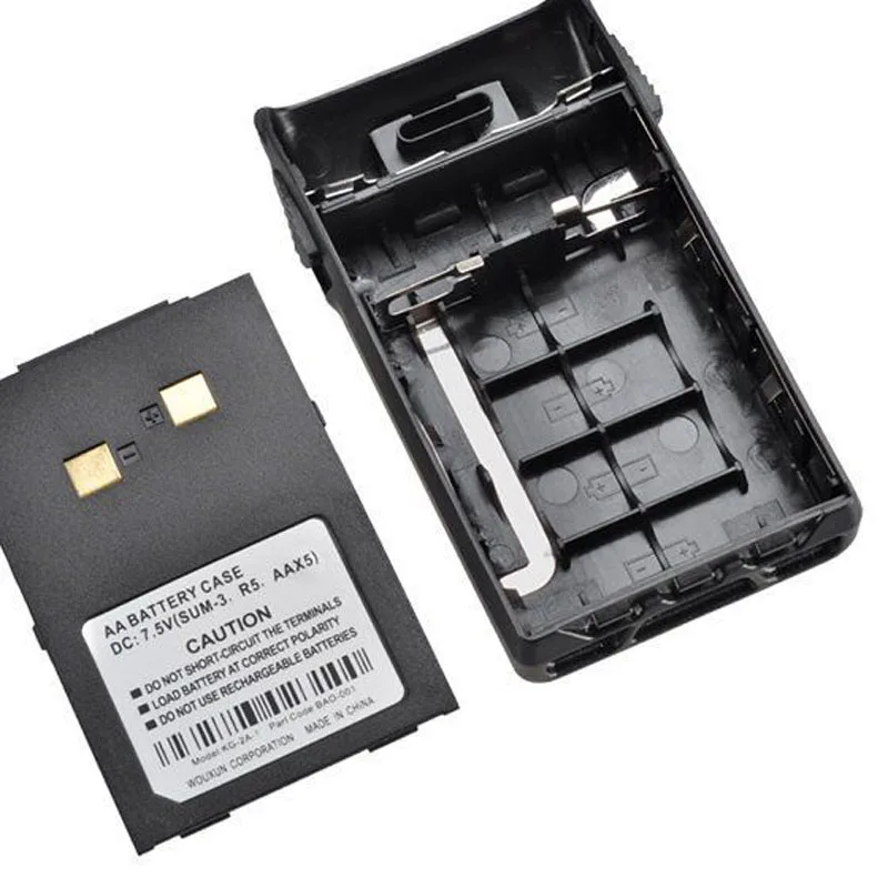 New Replacement 7.5V 1400mah 5xAA Battery Case Shell for Wouxun KG-UVD1P KG-UV6D KG-659 KG-669 Plus KG-679 Radio Walkie Talkie