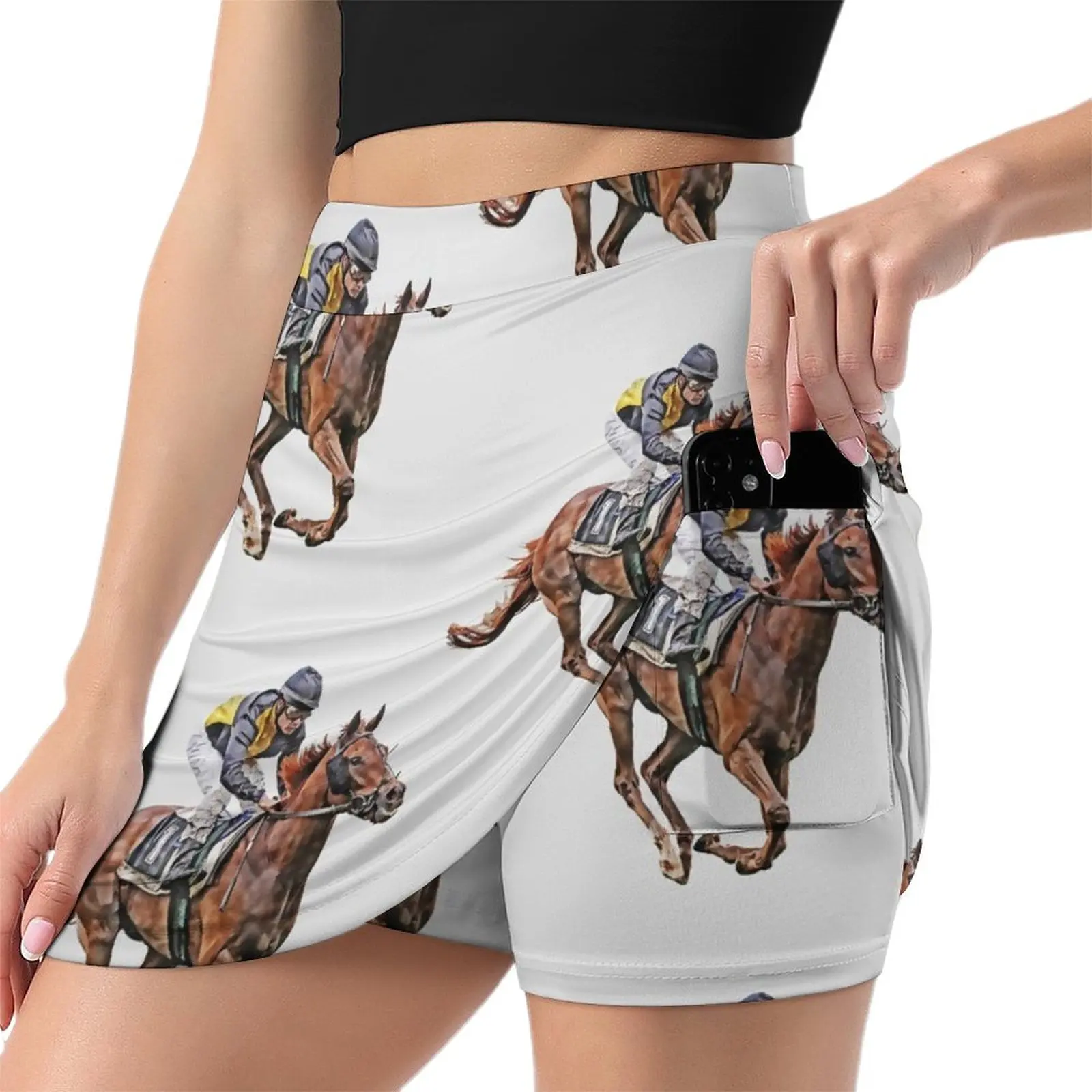 Horse Racing Mini Skirt skirts summer 2025 woman womans clothing skirt for woman