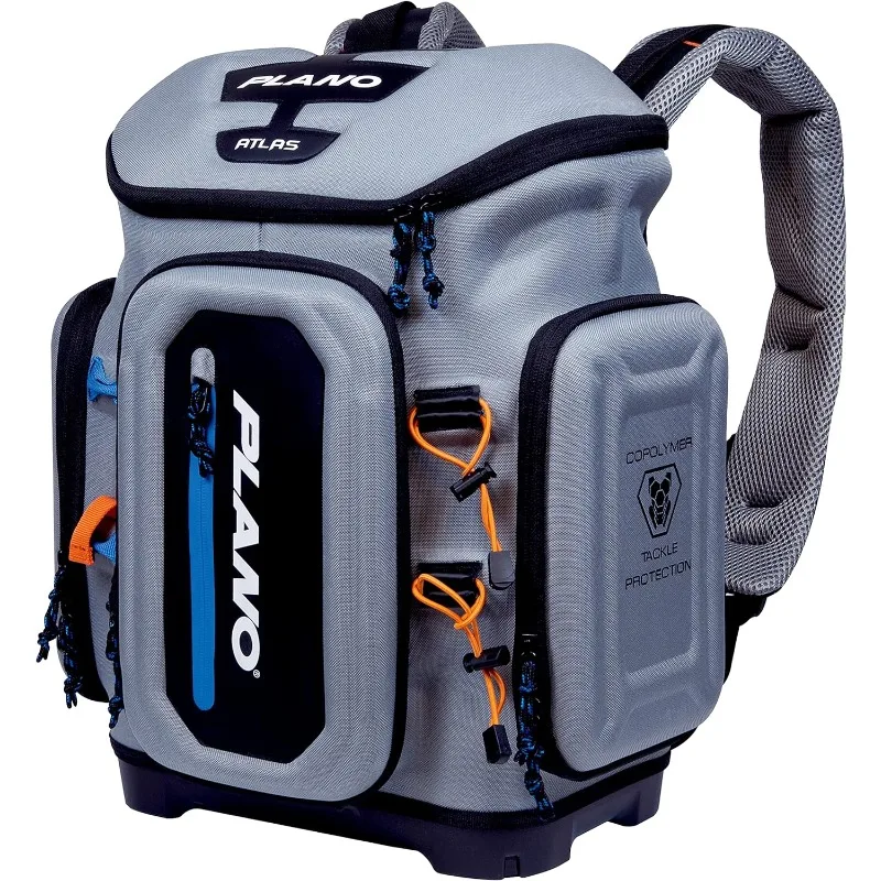 

Atlas 3700 Tackle Fishing Backpack, Gray EVA Material, Includes 3 3750 StowAway Utility Boxes for Worms