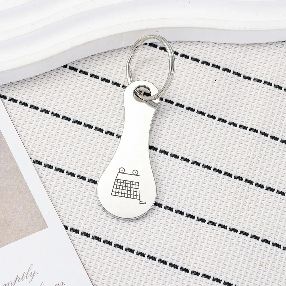 2‑10Pcs Shopping Cart Token Keychain, Stainless Steel Trolley Coin, Handy Accessory for Supermarket & Bag Decoration