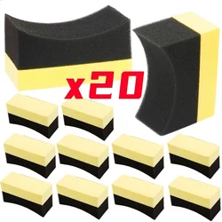 20/1Pcs Car Wheel Cleaning Sponge Tire Wash Wiper Water Suction Sponge Pad Wax Polishing Tyre Brushes Tools Car Wash Accessories