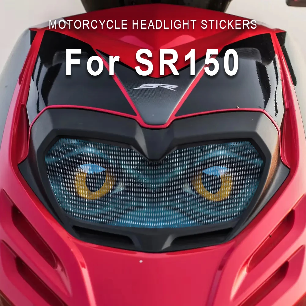 

Motorcycle Headlight Protective Stickers Accessories For Aprilia SR150 SR 150 sr150 2016-2022 2023 Motorbike Head Light Decals