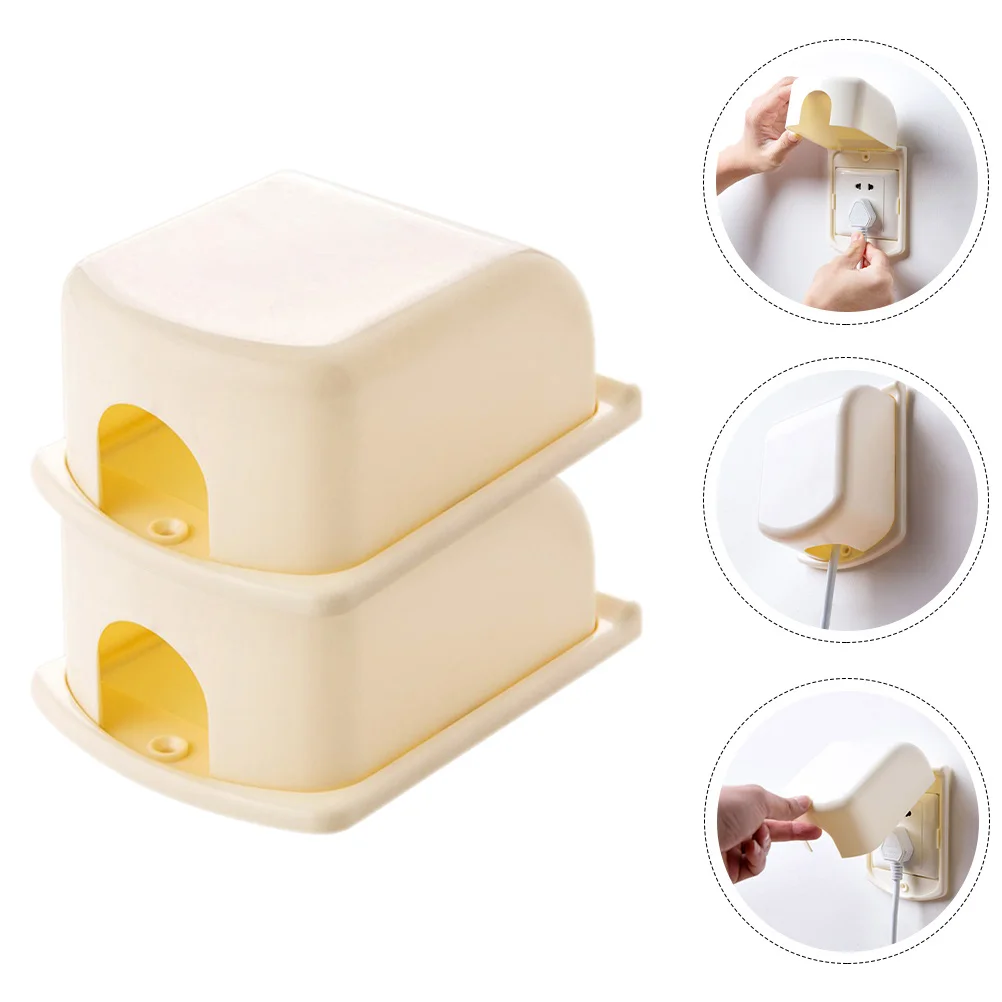 قطعتان من غطاء المخرج المقاوم للأطفال، أغطية أمان للمقبس سهلة التركيب للاستخدام الداخلي في المطبخ والجراج والحمام الكهربائي للأطفال #6