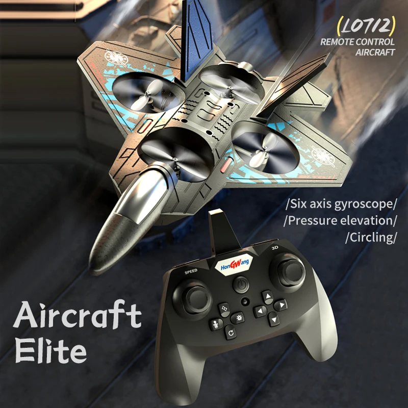 V17 RC Flugzeug 2,4G Fernbedienung Stunt Schaum Flugzeug Mit LED Lichter 360 Rotation One-Key Start Kämpfer Flugzeug spielzeug
